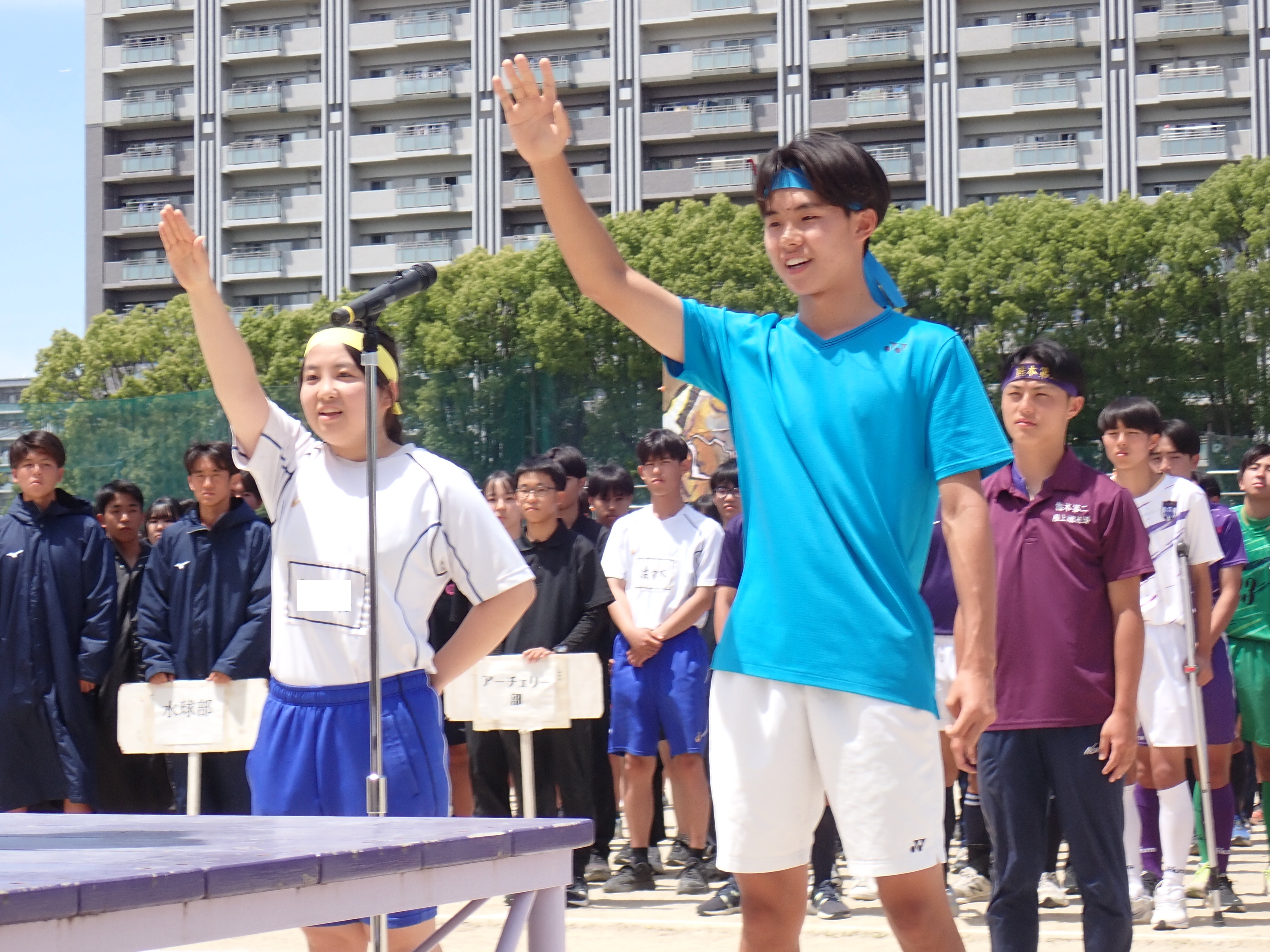 テニス　高校総体・総文祭推戴式