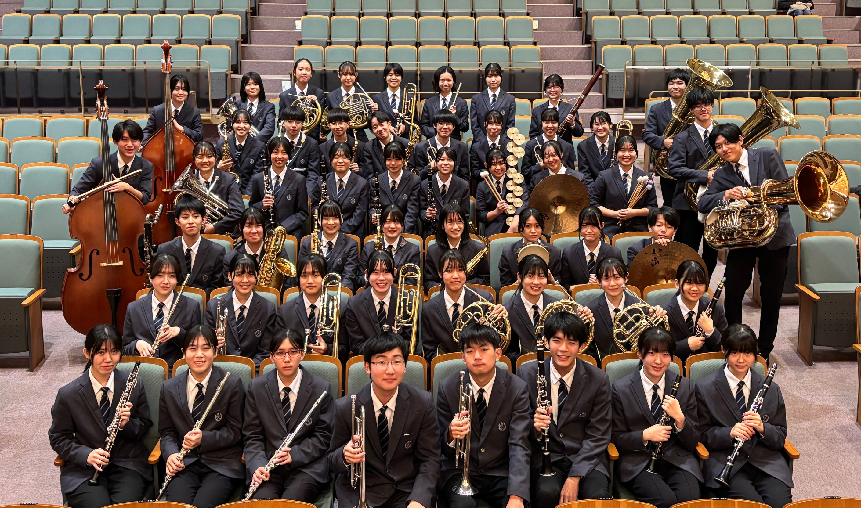 【吹奏楽部】　ホール練習を行いました♪