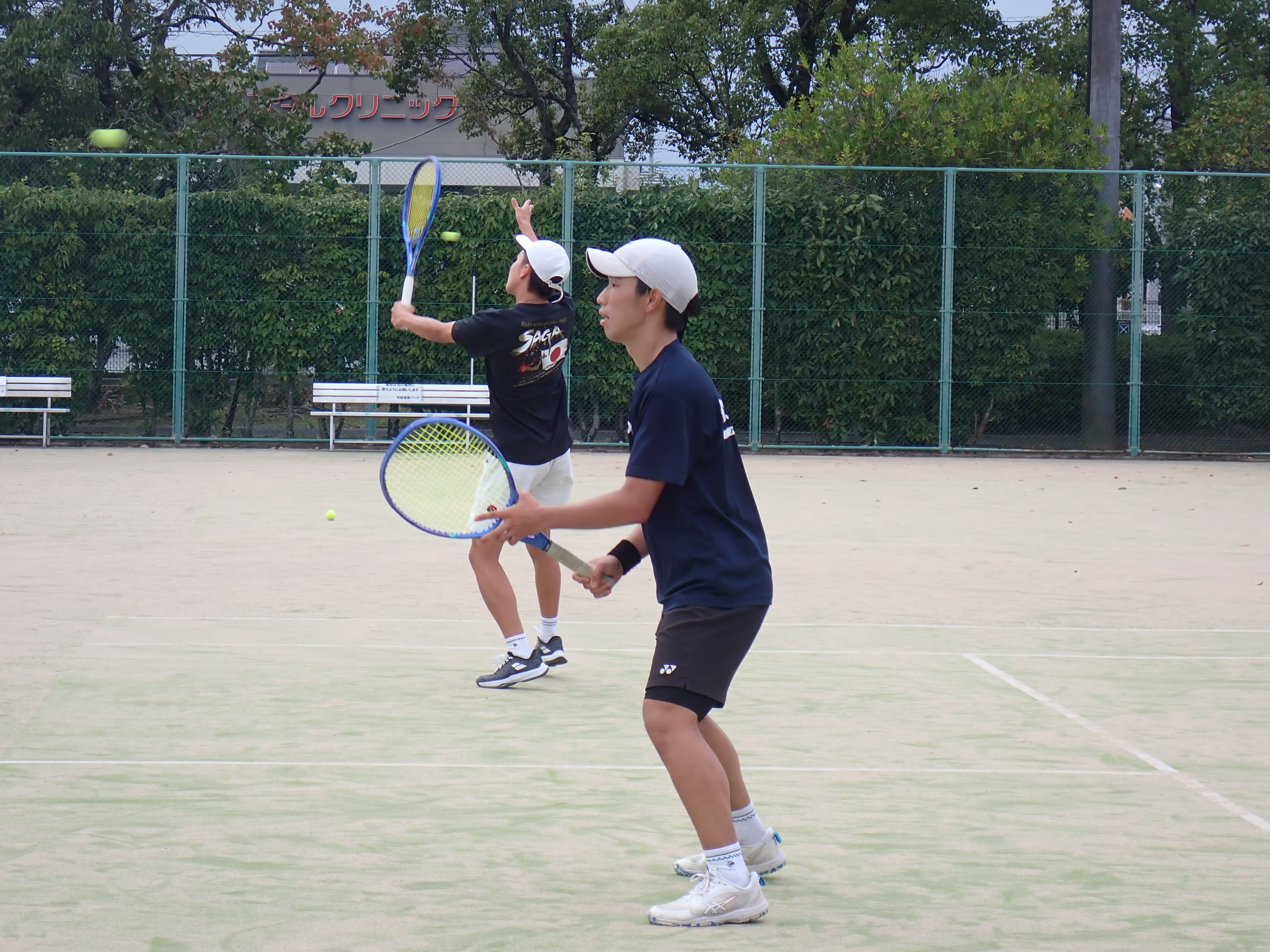 テニス　選抜九州大会に向けての強化練習
